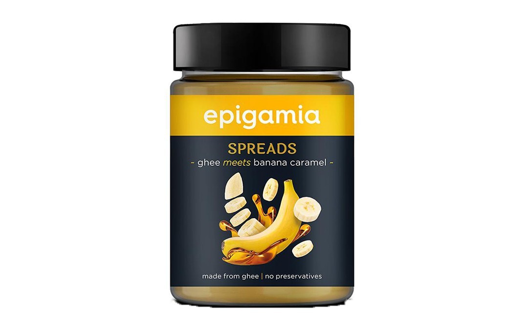 Epigamia Spreads ghee meets banana caramel   Plastic Jar  250 grams